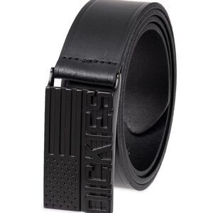 Dickies American Flag Plaque Buckle Casual Leather Belt-Size Medium